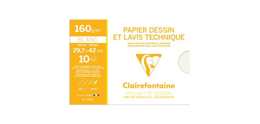 Clairefontaine Technical Drawing Paper Pack - A3 - 10 Sheets - 160gsm