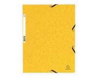 Chemise à élastiques 3 rabats carte lustrée 355g/m2 - Jaune