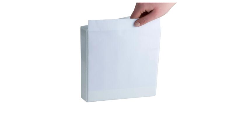 Classeur 2 anneaux cartonné Exacompta KreaCover® personnalisable A5 - Dos 3,6 cm blanc