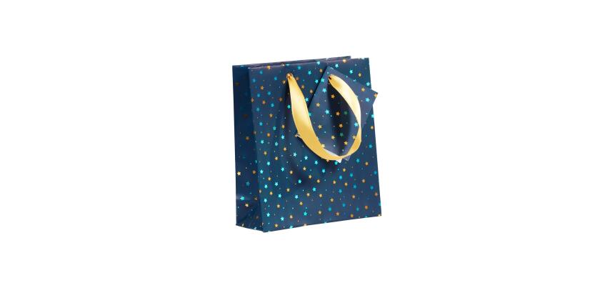 Sachet cadeau de Noël 'Nuit bleutée', petit