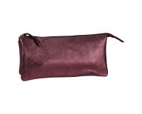 CUIRISÉ Grande Pochette 2 compartiments 22x11 cm - Cerise