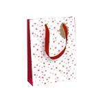 Love apple, large bag 26.5x14x33 cm - White