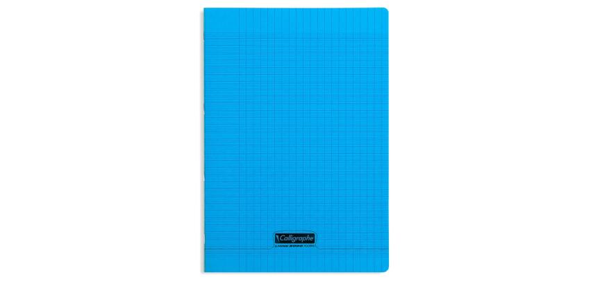 Cahier piqué 8000 POLYPRO A4 48 pages grands carreaux 90 g - Bleu
