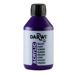 Darwi peinture acrylique brillante, flacon de 250 ml, pourpre