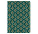 Neo Deco carnet piqûre textile A5 96 pages ligné motifs assortis papier ivoire 90g - Assortis