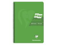Cahier reliure intégrale EUROPA GLOSSY A4 180 pages détachables micro-perforées ligné + marge - Vert