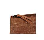 KLEO-PATHRA CUIR Trousse plate 22x11 cm Or