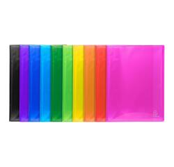 Portalistino Iderama polipropilene flessibile glossy, 80 buste liscio - A4 - Colori assortiti
