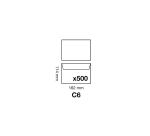 Weiße Briefumschläge haftklebend C6 114x162mm, 80g, Kartonbox mit 500 Stück - Weiß