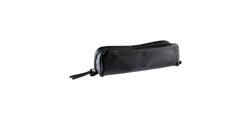 CUIR TEINTE Trousse rectangulaire 4x21x6 cm - Assortiment classique