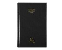 Agenda de bureau Raisin Euro et cents 16,5 x 24,5 cm Journalier 2027 - Noir