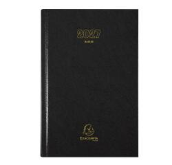 Agenda de bureau Raisin Euro et cents 16,5 x 24,5 cm Journalier 2027 - Noir