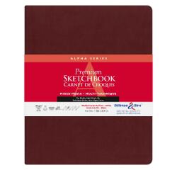 Alpha Series carnet souple 46F 20,3x25,3cm 150g - Blanc