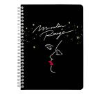 Moulin Rouge, Carnet reliure intégrale A5 14,8x21 cm, 148 pages, ligné, ass.