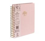 Inspire, Life planner, Carnet reliure intégrale 19x25 cm, couverture Toile du Marais, 192 pages, imprimé, ass.