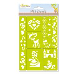 Mini Stencils, Princesses - Vert