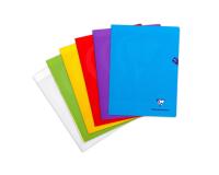 Cahier piqué Mimesys 24x32cm 96 pages grands carreaux couverture polypropylène Couleur aléatoire - Assortis