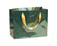 Premium sac shopping géo or/vert 32x13x24,5 cm - Vert