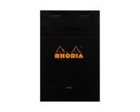 Bloc agrafé Rhodia N°14 11x17 cm 80 feuillets ligné 80g - Noir