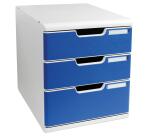 Schubladenbox MODULO A4, 3 geschlossene Schubladen