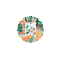 KIT ORIGAMI, Pochette de 60 feuilles 70g/m2 3 formats - Décor Oiseaux - Multicolore