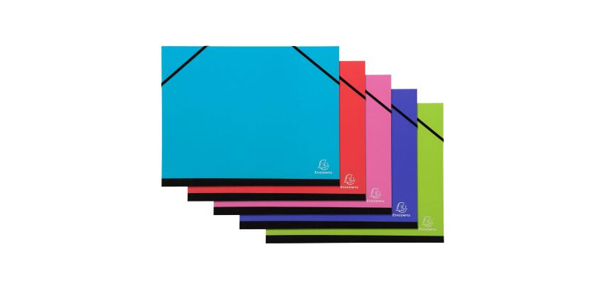 Zeichenmappe Iderama mit Gummizugverschluss 28x38cm, für Format B4 - Farben sortiert