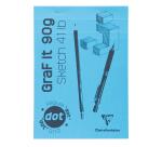 Skizzenblock GraF'it, DIN A4 21x29,7 cm, kopfseitig geheftet, 80 Blatt 90g, DOT-Lineatur