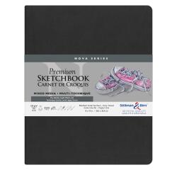 Nova Series, Skizzenbuch mit flexiblem Einband, Fadenbindung, 50 Blatt 20,3x25,3cm 150g - Grau