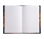 Marmor-Notizbuch 170x110, 192 linierte Seiten - Orange