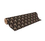 Kraft 70g, rl 50x0,70m Flora noir - Noir