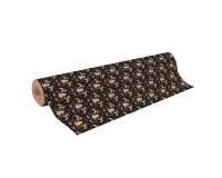 Kraft 70g, rl 50x0,70m Flora noir - Noir