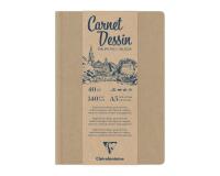 Carnet Dessin carnet cousu 40F A5 140g - Kraft