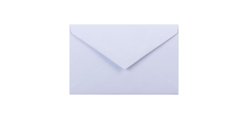20 gevoerde enveloppen 90x140mm Vélin de France gegomd - in cello verpakt