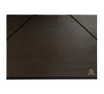 Carpeta Exacompta de dibujo kraft negro barnizado con gomas 43x45cm - A3 - Negro
