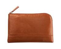 Rhodiarama pochette zippée en simili cuir - taille S (11x17 cm) - Cuivre