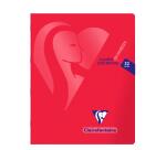 Clairefontaine Mimesys Stapled Notebook - 17x22cm - 32 Pages - 3mm Double Line with Margin - Assortment