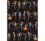 Assortiment 4 foliepapieren Skeletten