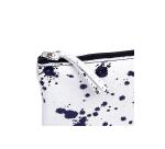 COSMICUIR Daim Trousse plate 22x11 cm Bleu foncé