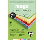 MAYA color paper block, A4, 120 g/m2