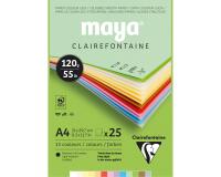 Maya bloc collé 25F A4 120g