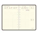 Agenda de poche Eurotime 13 Spiralé Cassandra 9 x 13 cm Semainier Janvier à Décembre 2027 - Couleurs assorties