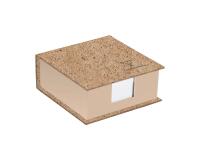 Jeans et Cocoa, Bloc cube 11 x 11 x 5 cm, 320 feuillets unis, cacao - Cacao