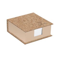 Jeans et Cocoa, Bloc cube 11 x 11 x 5 cm, 320 feuillets unis, cacao - Cacao