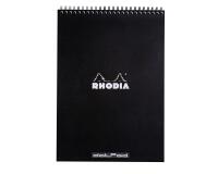 Bloc reliure intégrale Rhodia Classic 21x29,7 cm 80 feuillets dot microperforé 80g - Noir