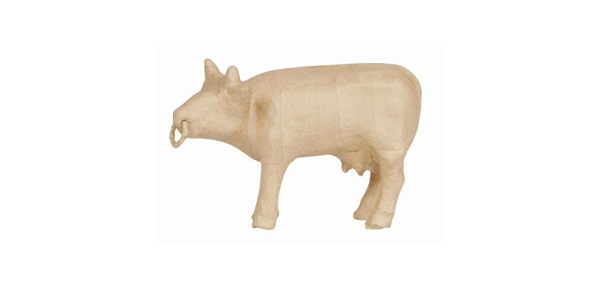 Vache avec anneau 20x8x13cm - Kraft