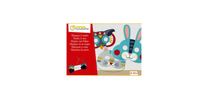 Boîte créative, Masques à coudre - Rouge
