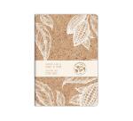 Cocoa motif, Cahier piqué cousu fil A4 - 21 x 29,7 cm, 96 pages, ligné + marge, ass. - Cacao