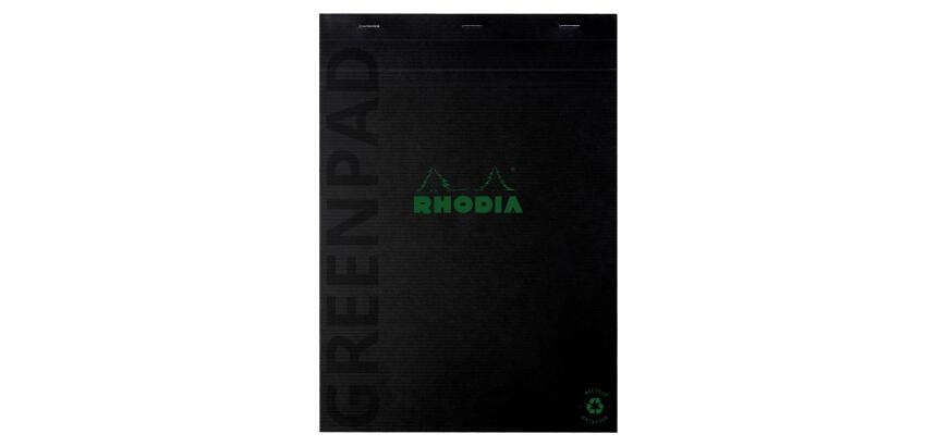 Bloc-notes GREENPAD, A4+, ligné, noir
