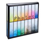 Fotoalbum met hoesjes 200 foto's 10 x 15 cm - zwart