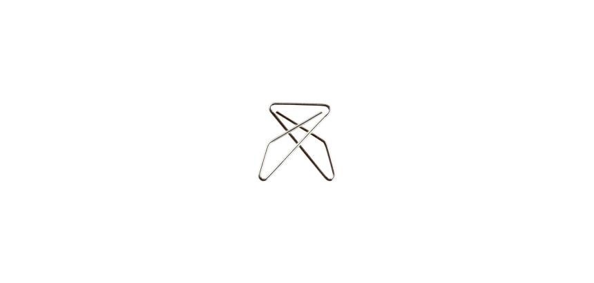 Doos met 100 Vlinderclips 30x40mm - Zilver